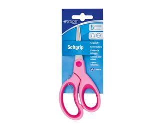Westcott Schaar Kind Softgrip 13 cm Roze