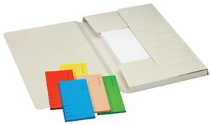 Dossiermap Djois Secolor Mammoet folio 3 kleppen 250gr recycled groen 50 stuks