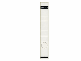 Rugetiket Leitz smal/lang 39x285mm zelfklevend wit