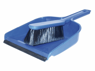STOFFER EN BLIK KUNSTSTOF BLAUW/GRIJS artikel afbeelding