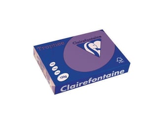 Clairefontaine Trophée Papier, A4, 120 g/m², Violet (pak 250 vel)