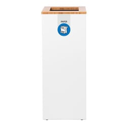 Verzamelaar voor kringloopmateriaal Lune Paxa 65 l wit/blauw