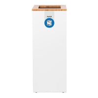 Verzamelaar voor kringloopmateriaal Lune Paxa 65 l wit/blauw