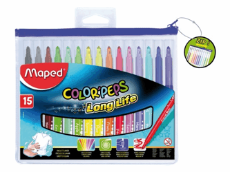 VILTSTIFT MAPED COLOR'PEPS IN ETUI MET RITS ASS artikel afbeelding