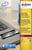 Etiket Avery L6009-20 45.7x21.2mm zilver 960stuks