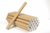A4 Dekselkoker bruin, diameter 27mm. Lengte 240mm. Nuttigformaat 220mm. Gewicht 23 gram. artikel afbeelding