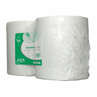 Maxi jumbo toiletpapier, 2-laags, 380 meter, tissue wit voorzien van ECO keurmerk.