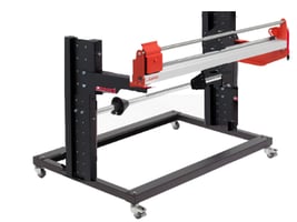 Multi Line onder tafel snijstandaard, 1 snijunit incl. wielen