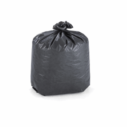 LDPE-afvalzakken inhoud 75 l, l x b x h = 400x300x900 mm materiaaldikte 60 µm, grijs, VE = 250 stuks artikel afbeelding
