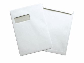 Staples Akte envelop gegomde klep met venster C4 229 x 324 mm, 120 g/m², venster links (doos 250 stuks) artikel afbeelding