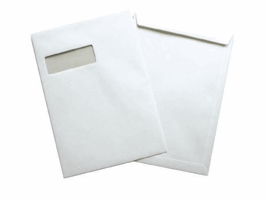 Staples Akte envelop gegomde klep met venster C4 229 x 324 mm, 120 g/m², venster links (doos 250 stuks)