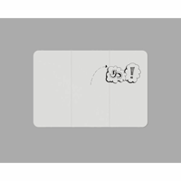 Design-XXL-whiteboard VisuWall h x b = 1980x2940 mm wit (Kleur tafel: wit)