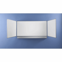Inklapbaar wandbord b x h open = 4000x1000 mm breedte basisbord 2000 mm