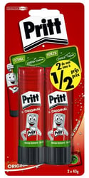 Lijmstift Pritt 43gr 2e halve prijs blister à 2 stuks artikel afbeelding