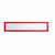 Magnetische infohoes voor titels, A4 liggend / A3 staand, 312x60 mm frame rood, VE = 10 stuks