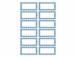 Etiket HERMA 3742 keuken blauw
