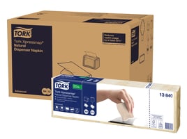 Servetten Tork 477351 2laags 33x33cm naturel 200st.