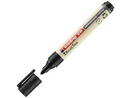 edding EcoLine 28 Whiteboardmarker, Ronde Punt, 1,5 mm, Zwart (doos 10 stuks)