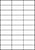 Etiket Avery Zweckform 3489 70x29.7mm wit 3000stuks