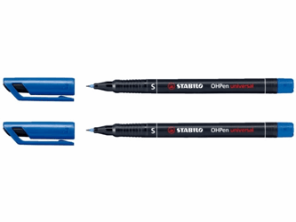 VILTSTIFT STABILO OHP 841/41 ROND 0.4MM SF BLAUW  artikel afbeelding