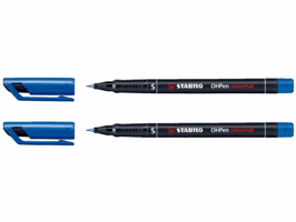 VILTSTIFT STABILO OHP 841/41 ROND 0.4MM SF BLAUW  artikel afbeelding