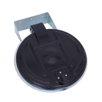 Wand-afvalzakhouder voor inhoud 120 l (Dekselkleur: zwart; Dekselmateriaal: kunststof; Framekleur: verzinkt; Oppervlak: verzinkt)