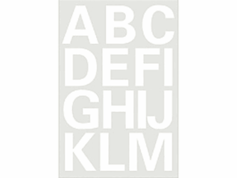ETIKET HERMA 4169 LETTER AZ 25MM WIT artikel afbeelding