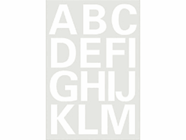 Etiket HERMA 4169 25mm letters A-Z wit