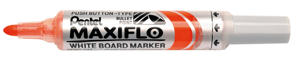 Viltstift Pentel MWL5 Maxiflo whiteboard oranje 3mm