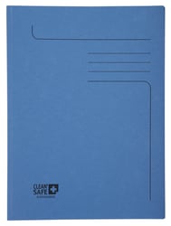 Dossiermap Exacompta Clean'Safe 2kleppen blauw