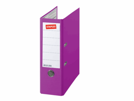 Staples Ordner Premium Rugbreedte 80 mm, paars
