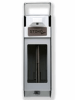 Stoko dispenser, aluminium, afmeting 94x162x316mm (BxDxH), voor gebruik met 1000 ml harde flessen