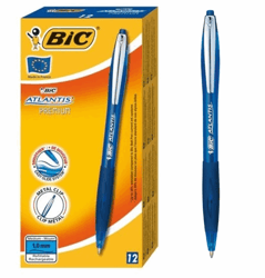 BALPEN BIC ATLANTIS METALEN CLIP BLAUW artikel afbeelding