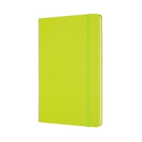 Notitieboek Moleskine large 130x210mm blanco hard cover lemon green