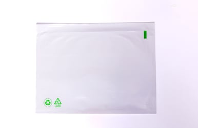 Zelfklevende Paklijst Enveloppen LDPE 60% Recycled, C5, 225x165, Transparant