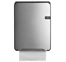 Dispenser Euro Quartz vouwhanddoekken C-vouw zilv