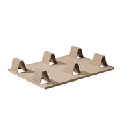 Pallet voor eenmalig gebruik, VE = 10 stuks van materiaal op basis van hout 800x600 mm