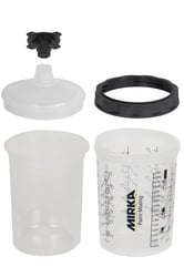 Paint Cup System 850ml, Filter Lid 190µm, 50/pack
