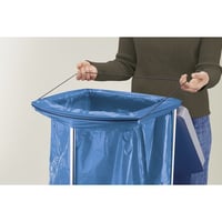 Afvalzakstandaard met 250 blauwe recyclingzakken ProfiLine MSS XXXL, 120 l, h x b x d = 1000x430x450 mm v