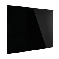 Designbord van glas, magnetisch b x h = 1500x1000 mm kleur diepzwart