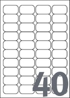 Etiket Avery L7654-100 45.7x25.4mm wit 4000 etiketten