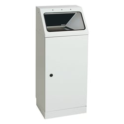 Afvalbak voor kringloopmateriaal, zelfdovend inhoud 45 l klep antracietgrijs artikel afbeelding