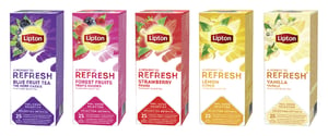 Thee Lipton Refresh Bosvruchten 25stuks