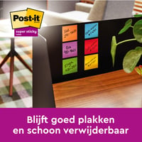 Memoblok Post-it 654 Super Sticky 76x76mm 90 vel rainbow