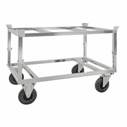Rijframe voor pallets, verzinkt hoogte 655 - 835 mm zonder vastzetters