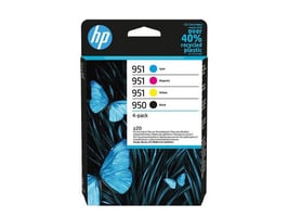 HP 950/951 (6ZC65AE) Zwart, Cyaan, Magenta, Geel (pak 4 stuks)