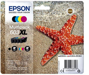 Inktcartridge Epson 603XL T03A6 zwart + 3 kleuren artikel afbeelding