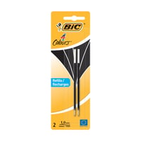 Vulling 4 kleurenpen Bic zwart/bs2