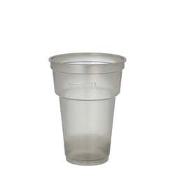 Beker Papstar reusable 0,2L tr.grijs/p50