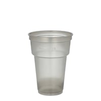 Beker Papstar reusable 0,2L tr.grijs/p50